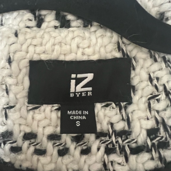 Tweed Black and White Peacoat Small - Picture 2 of 4